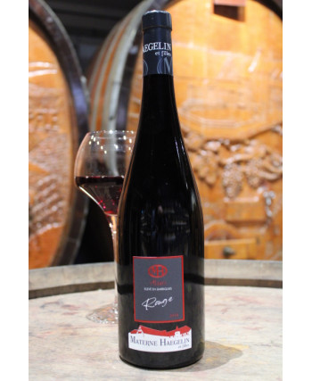 Alsace red wine matured in barrels